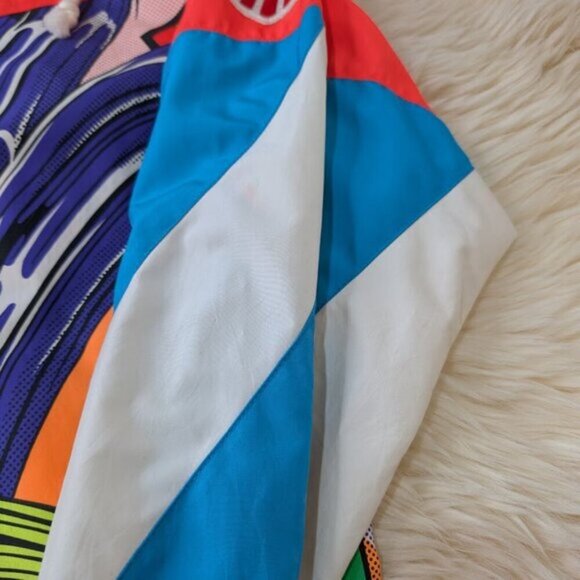 Vintage Goldwin USA Ski Team Windbreaker Comic Book Print All Over Men Large - Picture 3 of 16